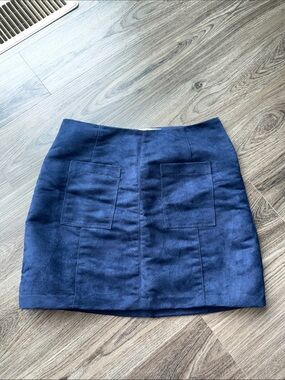 Classic Navy A-Line Mini Skirt - Women